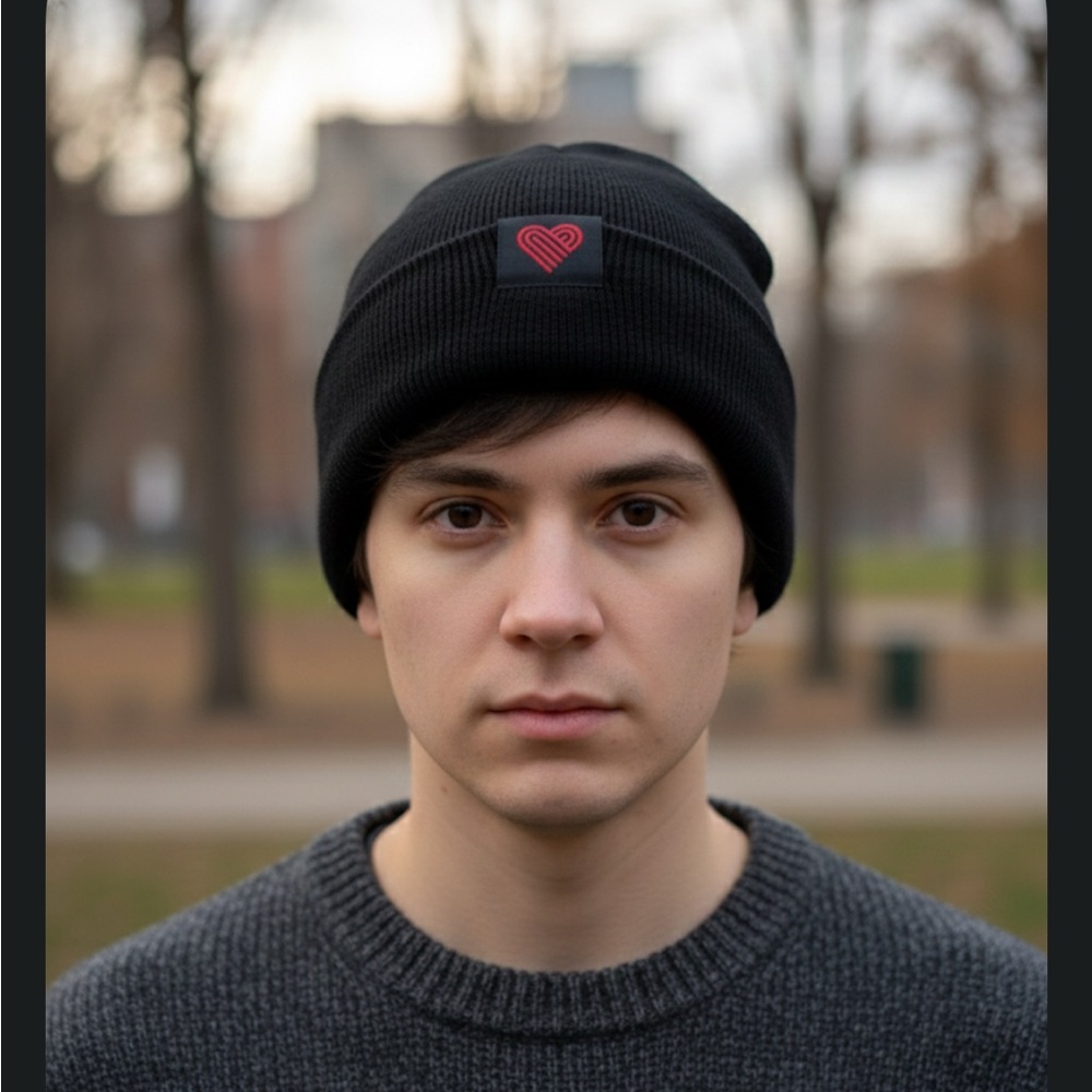 Black Ribbed Knit Beanie Hat Rooster Teeth Extra Life 2019 Gamer Grange Podcast
